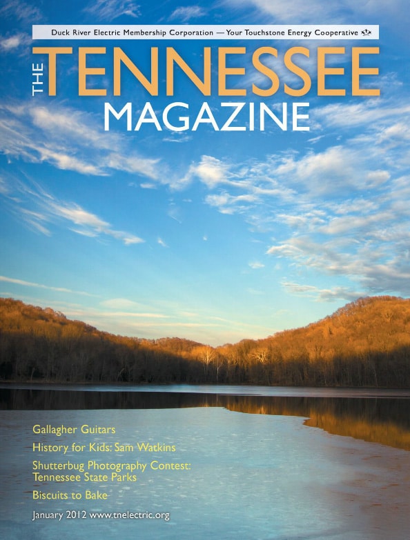 Portada de la revista Tennessee de enero de 2012