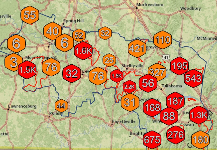 3-3-23 outage map 1-30