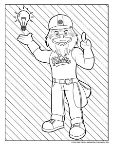 Watts Coloring Page - Light Bulb